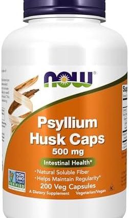 Boosting Our Fiber Intake: A Review of NOW Psyllium Husk Caps